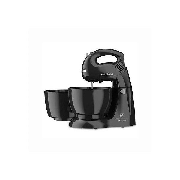 Batedeira Britânia Pérola 500W. 4.3L. 3.1 Velocidades - 220V. Cor Preto