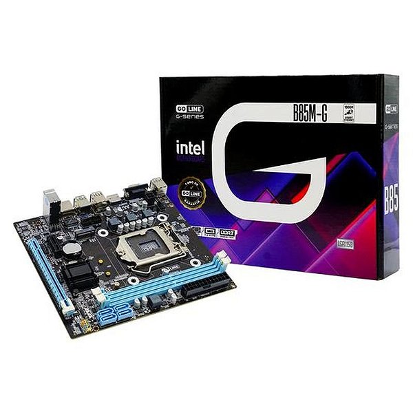 Placa Mãe Goline B85M-G LGA 1150 com Conectividade Gigabit e M.2 - 1 Ano Garantia