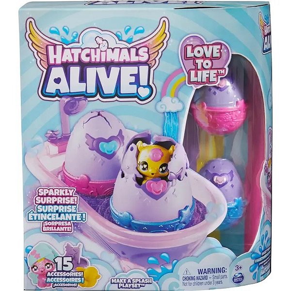 Hatchimals Alive - Brinquedo Interativo Sparkly da Spin Master com Efeitos Sonoros