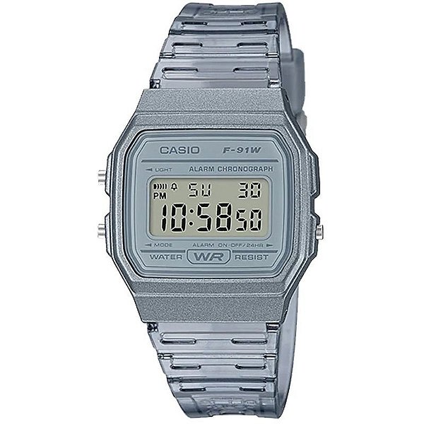 Relógio Casio Digital F-91WS-8DF Unissex - Estilo Clássico e Versátil