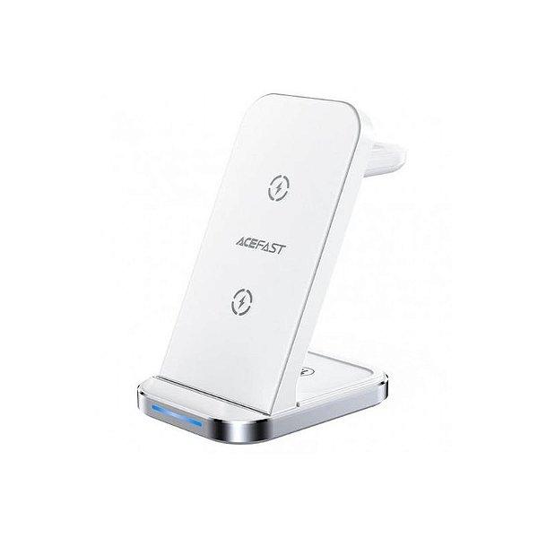 Carregador Wireless Acefast E15 3 em 1 15W Branco