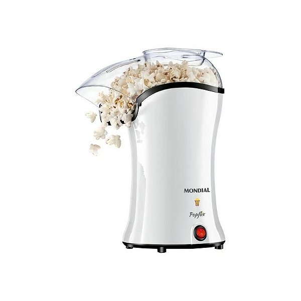 Máquina de Pipoca Elétrica Mondial Pop Flix PP-04 - 110V - Branca