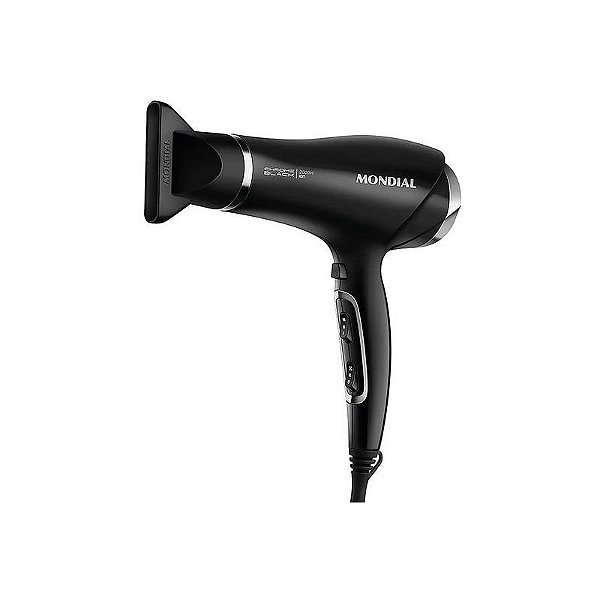 Secador de Cabelo Mondial SCN-04 2000W Bivolt - Preto e Cromado