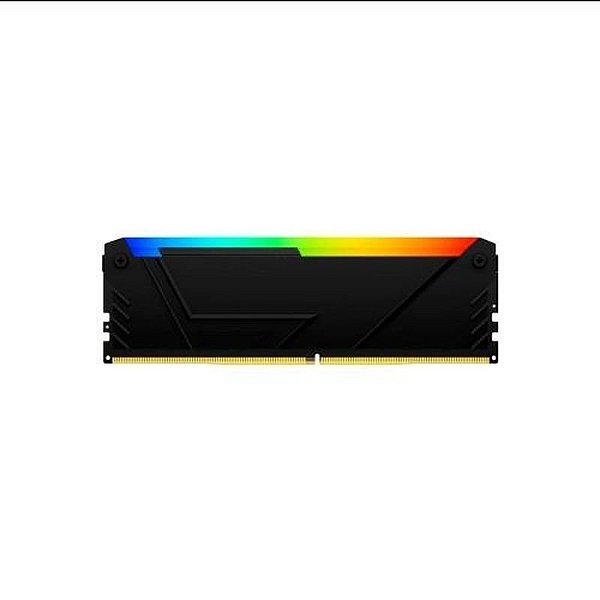 Memória RAM DDR4 Kingston Fury Beast 8GB 2666MHz RGB - KF426C16BB2A/8 Black
