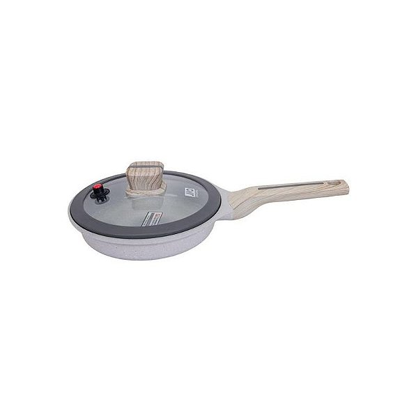 Frigideira Ucc Life Beig 24CM com Tampa para Indução - Alta Performance e Versatilidade