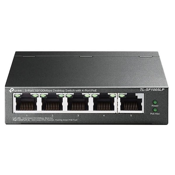 Switch de Rede TP-Link TL-SF1005LP 5 Portas 10/100Mbps