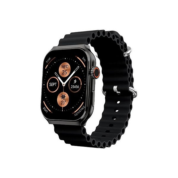 Smartwatch FTX F25-BB - Preto com Monitoramento de Saúde e Conectividade Avançada