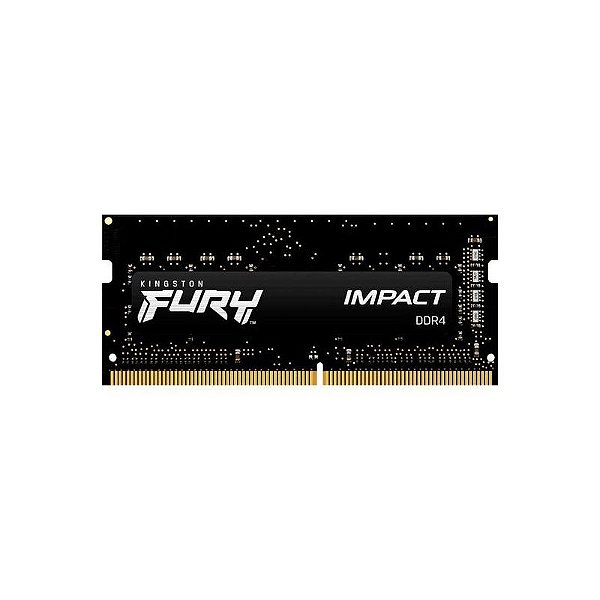 Memória RAM Kingston Fury Impact DDR4 8GB 3200MHz para Notebook - Preto