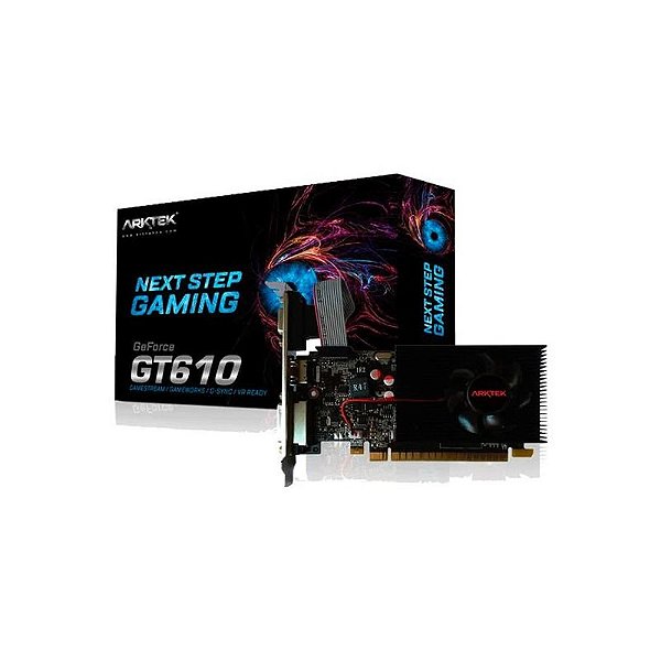 Placa Pci Vga Gt610 1Gb Arktek Cyclops Akn610D3S1Gl1