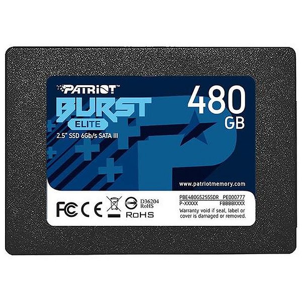 SSD Patriot Burst Elite 480GB 2.5 SATA 3 - Desempenho Superior para Armazenamento