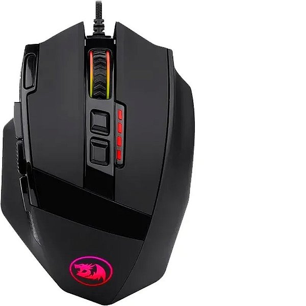 Mouse Gamer Redragon Sniper M801-Rgb Com Fio - Preto E Iluminação Personalizável