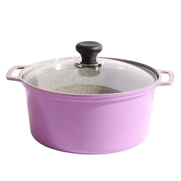 Cacerola Cerâmica Ecoramic com Tampa Lila 24CM