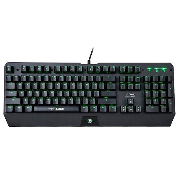 Teclado Gamer Marvo Scorpion KG922 USB Preto - Layout Inglês