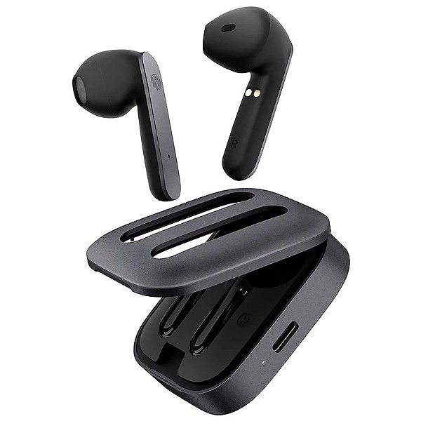 Fone de Ouvido Sem Fio Blu Aria Pod+ GRY-01 - Cinza