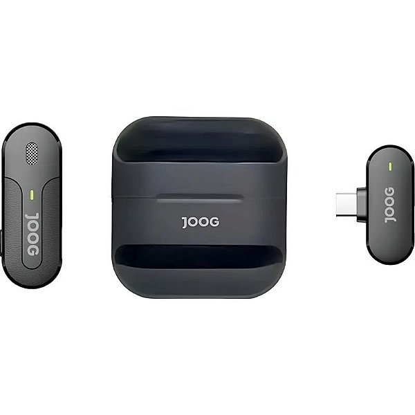 Microfone Sem Fio Joog JM1 USB-C - Ideal para Smartphones.