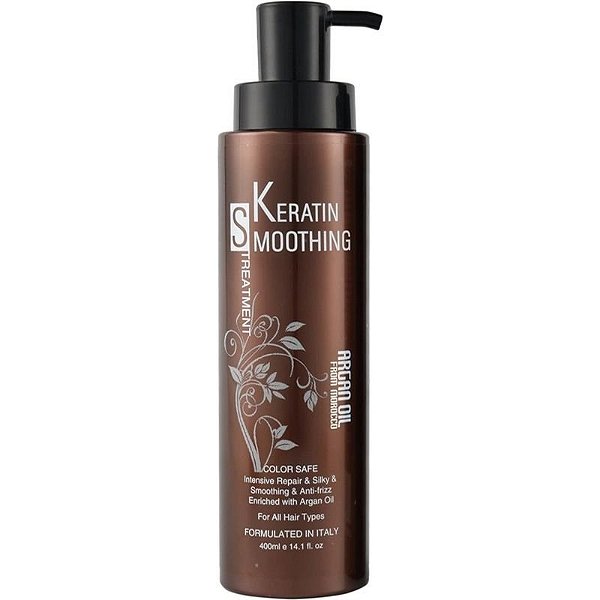 Nuspa Tratamento Capilar com Queratina - Alisamento Seguro para Cores - 400mL