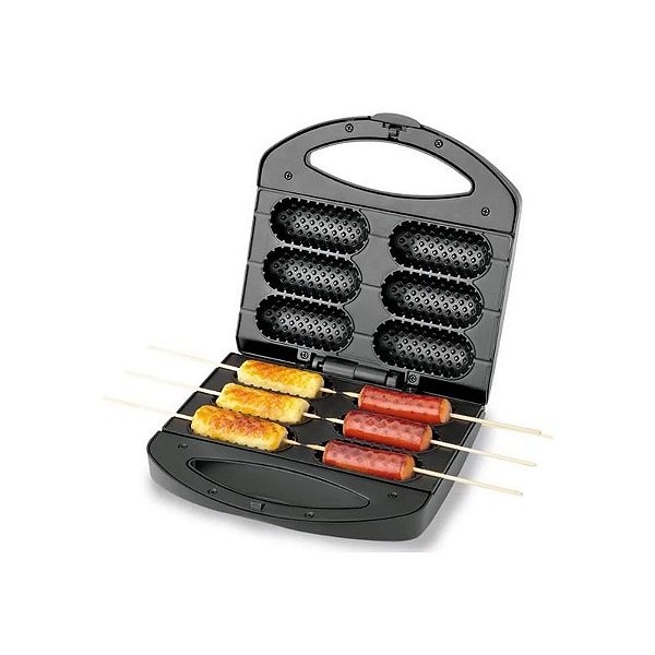 Crepeira Mondial Prática CP 01 850W 110V Prata e Preto