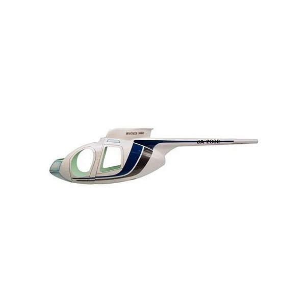 Fuselagem Hughes 500 Azul para Modelismo Aéreo