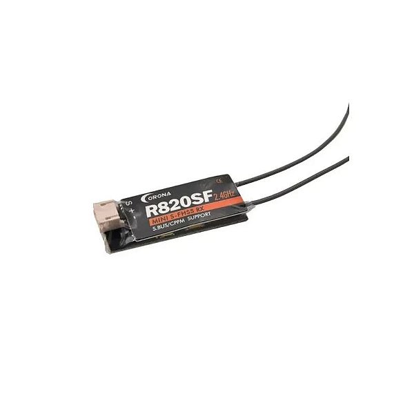 Controle Remoto Futaba R820SF 8 Canais - Mini SFHSS. com S-FHSS e Bus - Modelo Corona