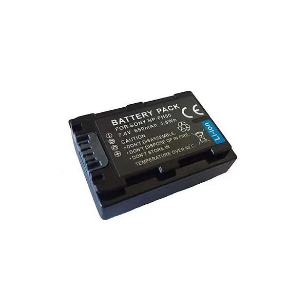 Bateria Recarregável de Substituição para Câmera Sony - NP-FH50. 1000mAh