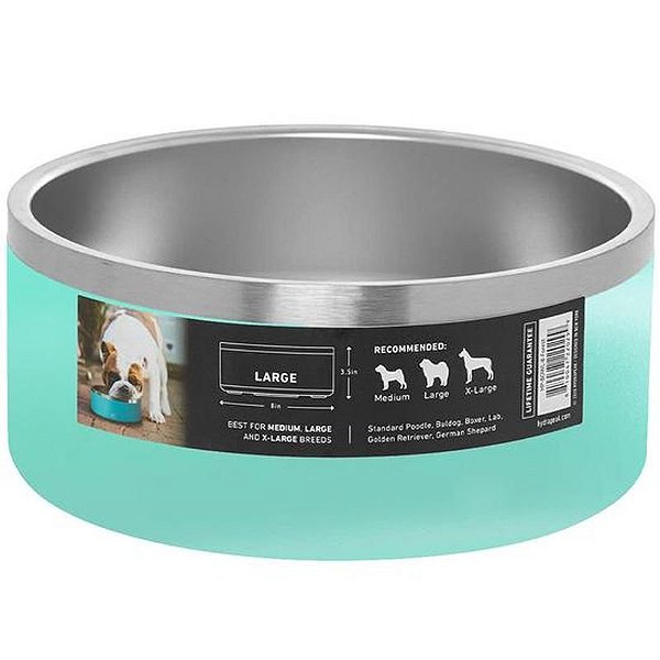 Comedouro Para Cães Hydrapeak Hp-Bowl-8 Capacidade De 2L Cor Aqua