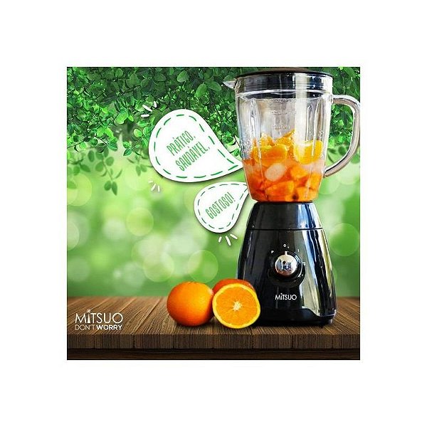 Misturador Elétrico De Alta Potência Mitsuo 15L Preto 110V