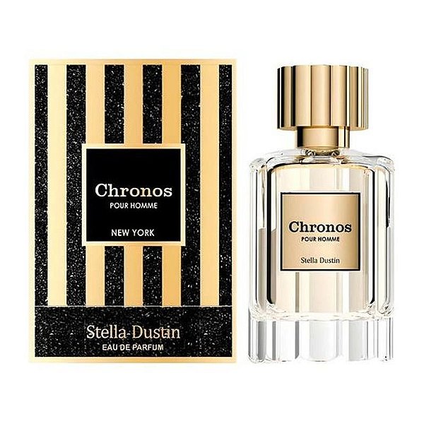 Perfume Masculino Stella Dustin Chronos 100ML - Eau de Parfum Elegante e Sofisticado