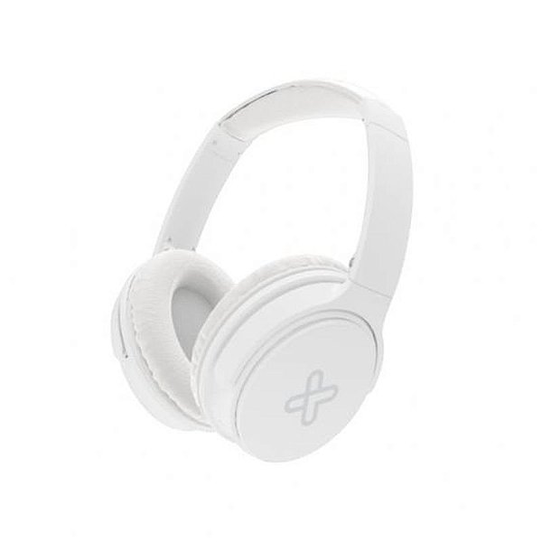 Fone Klip Bluetooth KNH-050WH com Microfone e Conexão de 3.5mm - Branco