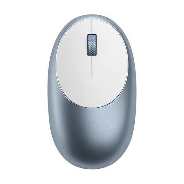 Mouse Sem Fio Satechi M1 Bluetooth Recarregável - Azul - 3 Botões