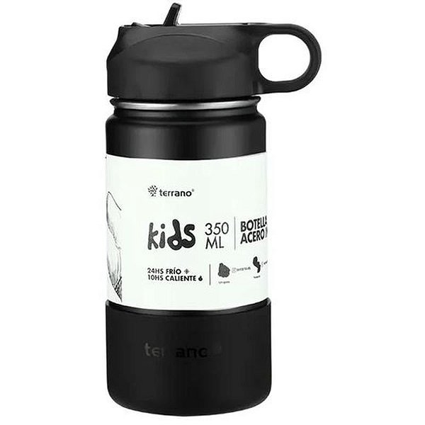 Garrafa Térmica Infantil Terrano 350ML - Preto B0402011005