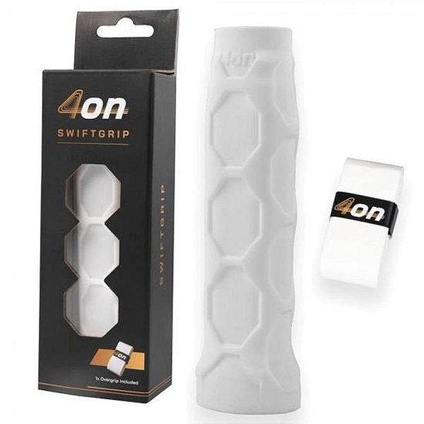 Punho de Padel 4ON Swiftgrip - Branco Ergonomico e Antiderrapante