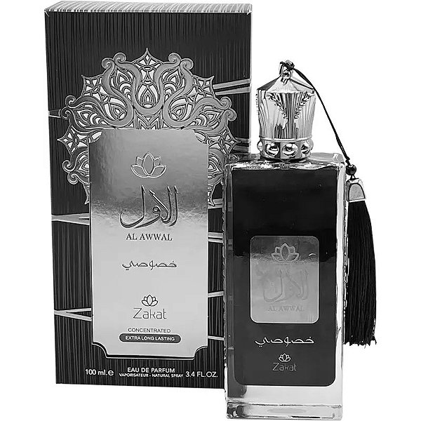 Perfume Masculino Lattafa Al Awwal Zakat EDP 100mL - Intensidade Elegante
