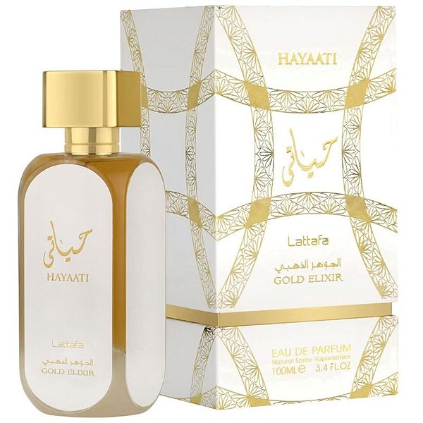Perfume Lattafa Gold Elixir EDP 100mL - Fragrância Unissex Elegante e Marcante