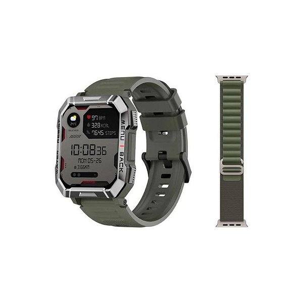Smartwatch Blackview W60 - Verde com Display Avançado e Funções Inteligentes