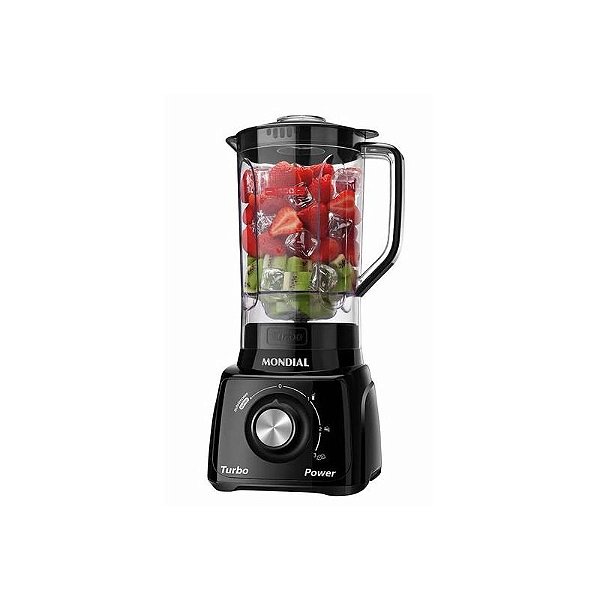 Liquidificador Mondial L-99-FB 3 Velocidades Preto 110V - Desempenho Superior e Design Moderno