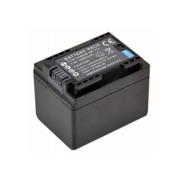 Bateria Recarregável BP-727+ para Câmeras Canon