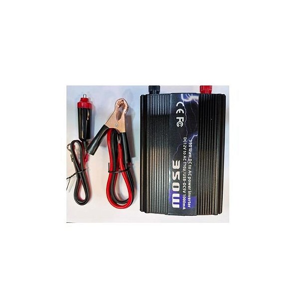 Conversor de Energia Veicular 350W 12V/110V-120V com 1 Porta USB-A
