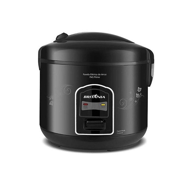 Panela Elétrica de Arroz Britânia PA5 Prime 220V - Cor Preta com Tecnologia Avançada