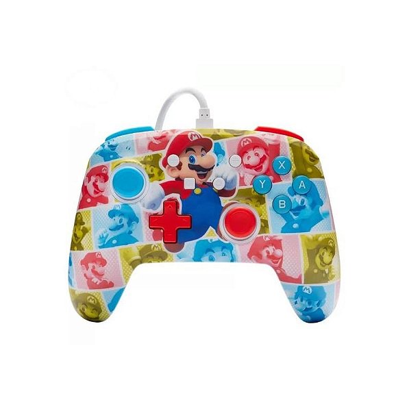 Controle Powera para Nintendo Switch - Super Mario Hero Reel com Cabo PWA-A-09011