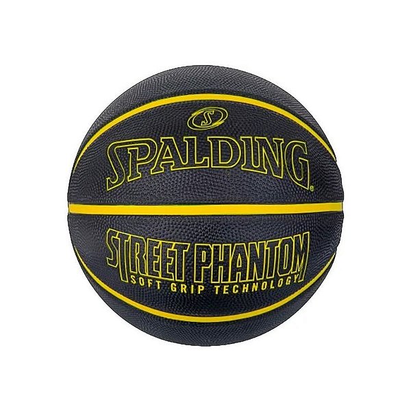 Bola de Basquete Spalding Street Phantom Preto e Amarelo