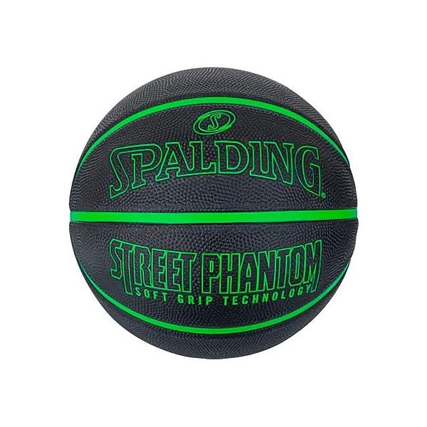 Bola de Basquete Spalding Street Phantom Preta e Verde