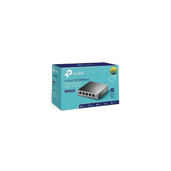 Switch TP-Link TL-SF1005P 5 Portas 10/100 com PoE - Rede Confiável e Eficiente