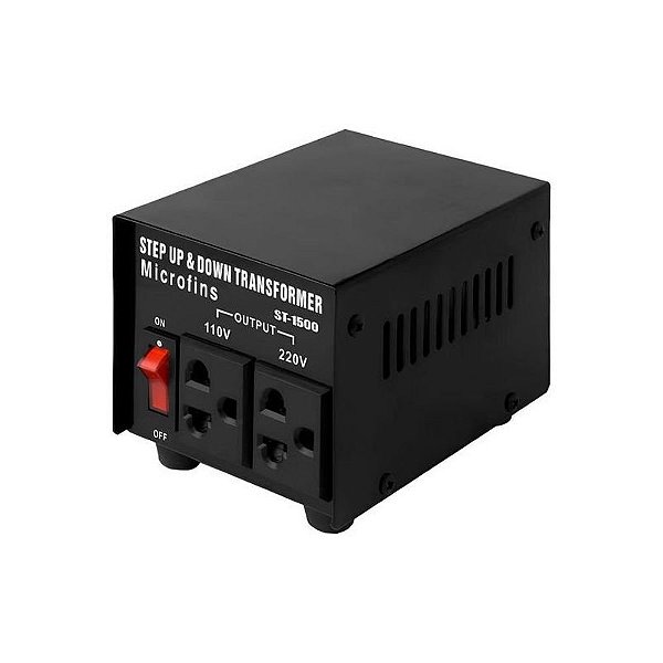 Estabilizador Microfins ST-1500 Bivolt - Potência 1500W para Proteção de Equipamentos