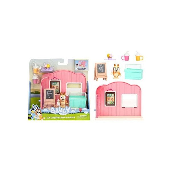Conjunto de Mini Playset Bluey - Série 10 de Lojas Infantis