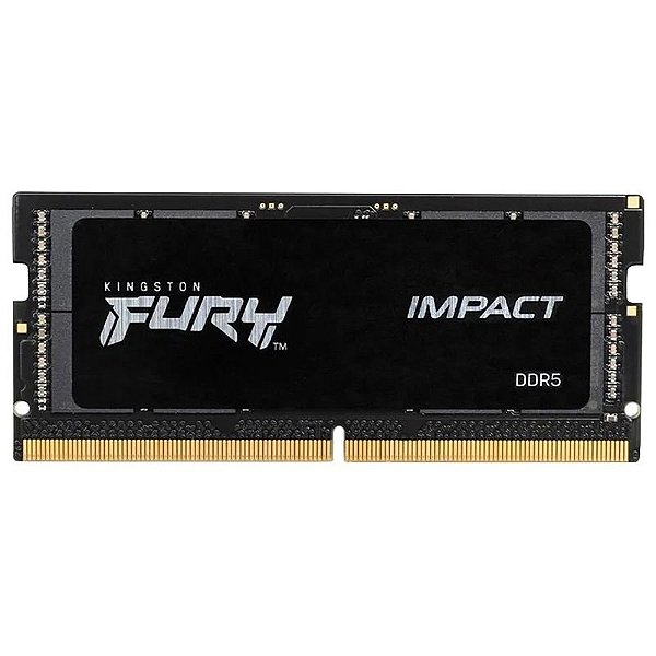 Memória Kingston Fury Impact 8GB DDR5 4800MHz para Notebook - KF548S38IB-8