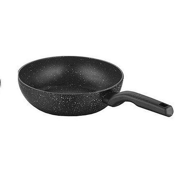 Wok de Alumínio Korkmaz Negro Ornella 24x6,5 cm Antiaderente