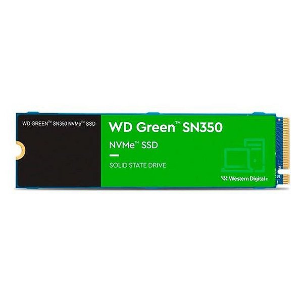 SSD M.2 Western Digital SN350 Green 250GB NVMe - Desempenho Rápido e Confiável