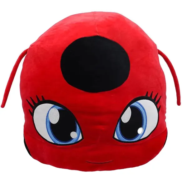 Travesseiro Infantil Vermelho Miraculous Tikki Zag Play M13029
