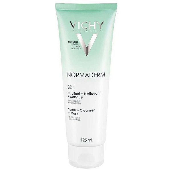 Vichy Normaderm Tratamento 3 em 1 - 125ml para Pele Acneica e Oleosa