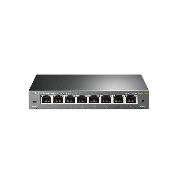 Roteador Ethernet TP-Link TL-SG108E 8 Portas 10/100/1000 Mbps